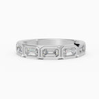 Alianzas Estela en oro blanco - BRAVORA joyería