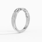 Alianzas Estela en oro blanco - BRAVORA joyería