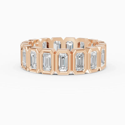 Alianzas eternity Estela en oro rosa - BRAVORA joyería