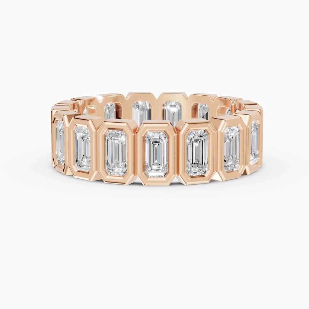 Alianzas eternity Estela en oro rosa - BRAVORA joyería