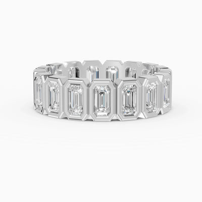 Alianzas eternity Estela en oro blanco - BRAVORA joyería