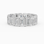 Alianzas eternity Estela en oro blanco - BRAVORA joyería