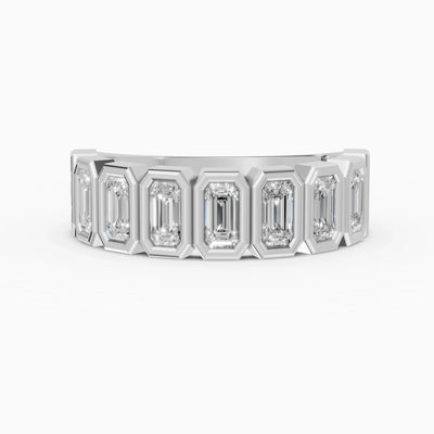Alianzas Estela en oro blanco - BRAVORA joyería