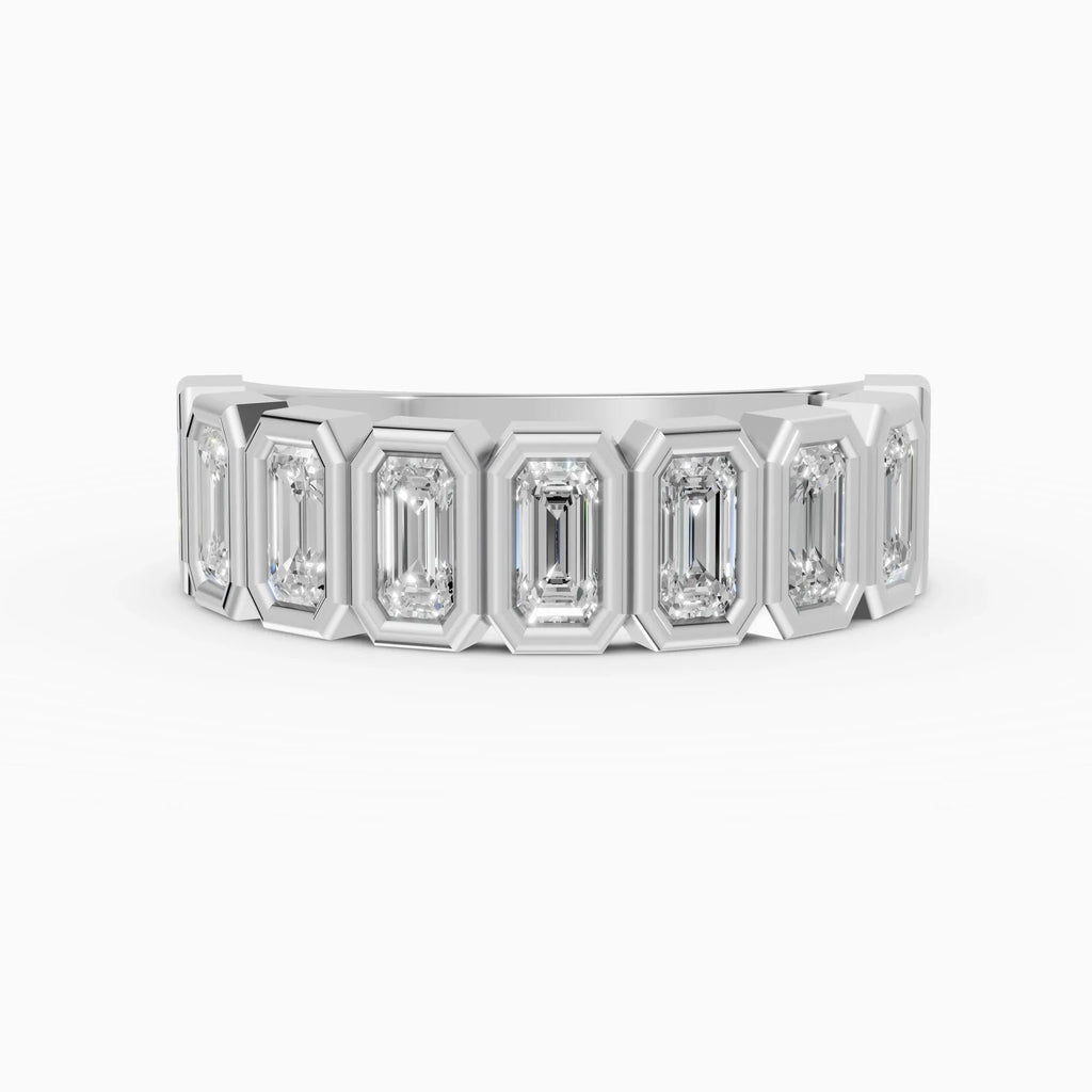 Alianzas Estela en oro blanco - BRAVORA joyería