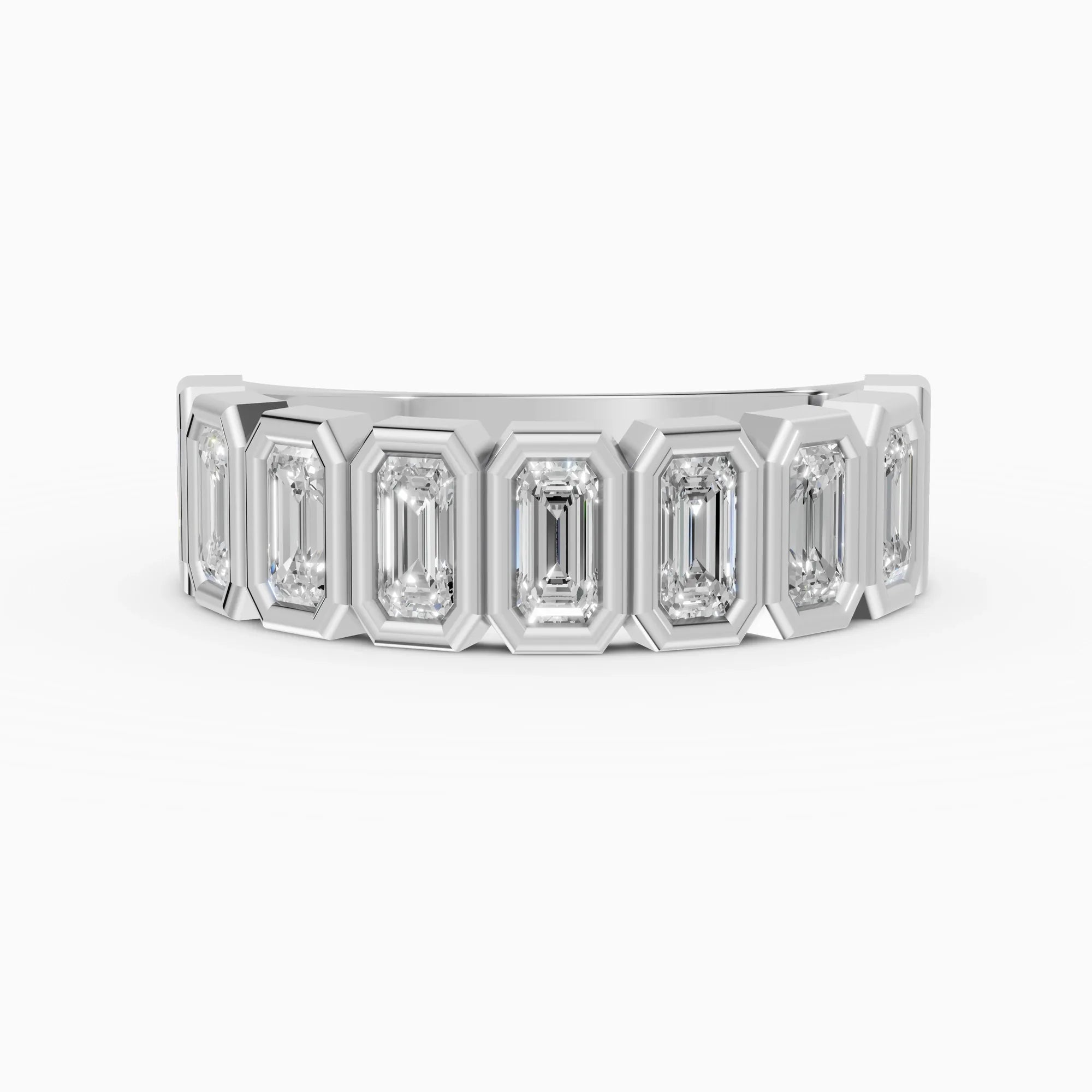 Alianzas Estela en oro blanco - BRAVORA joyería