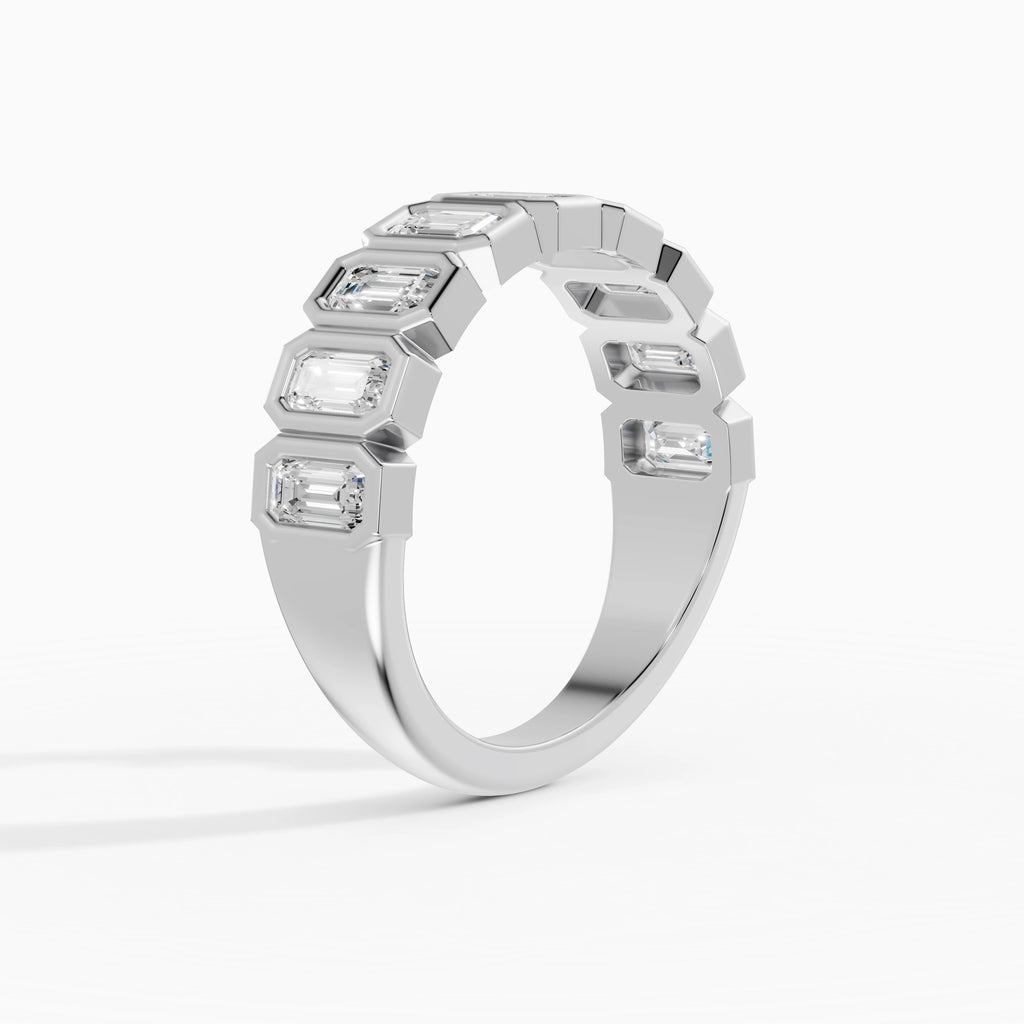Alianzas Estela en oro blanco - BRAVORA joyería