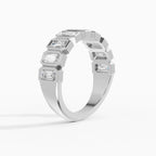 Alianzas Estela en oro blanco - BRAVORA joyería