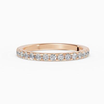 Alianzas Celeste en oro rosa - BRAVORA joyería