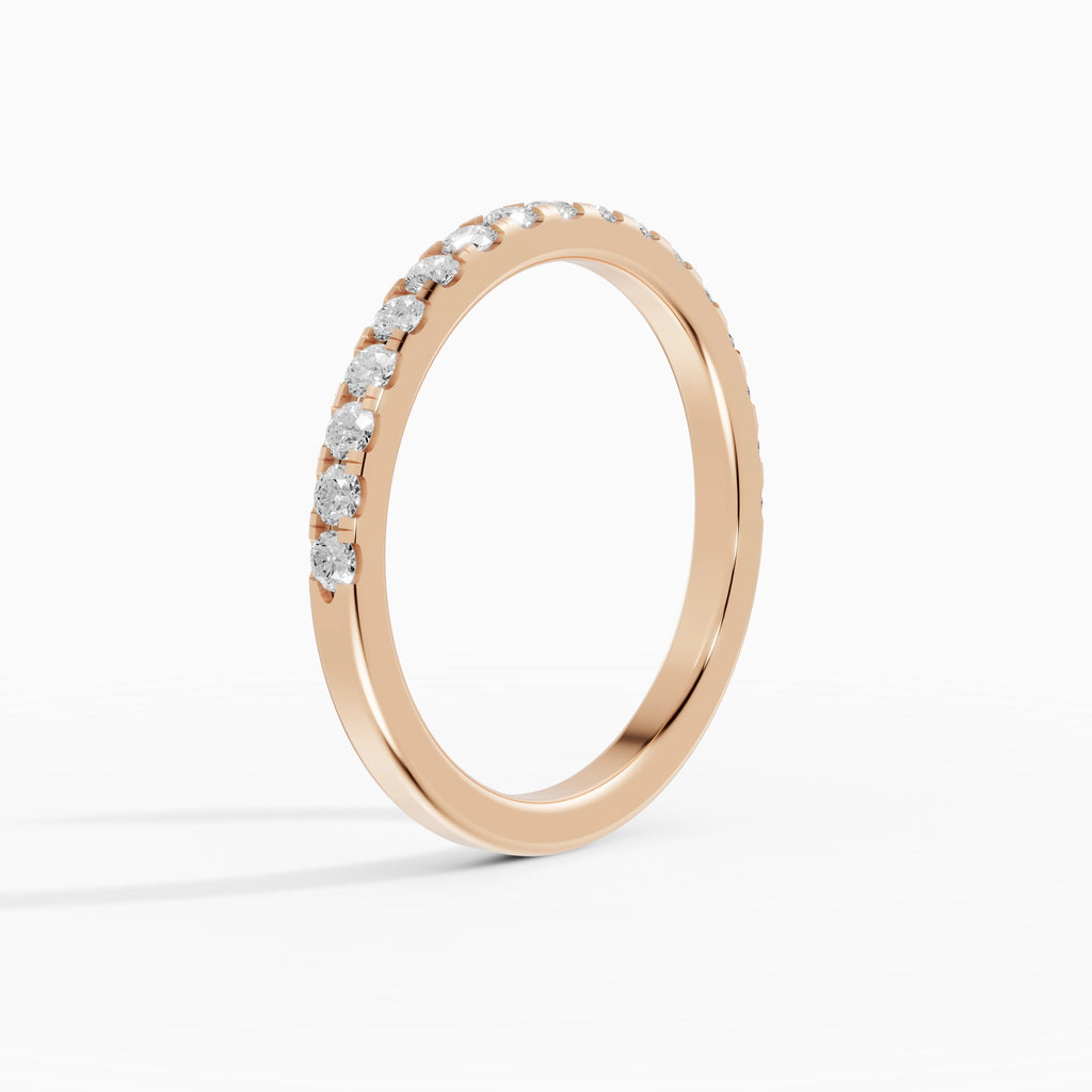 Alianzas Celeste en oro rosa - BRAVORA joyería