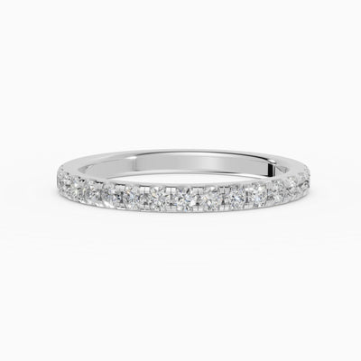 Alianzas Celeste en oro blanco - BRAVORA joyería