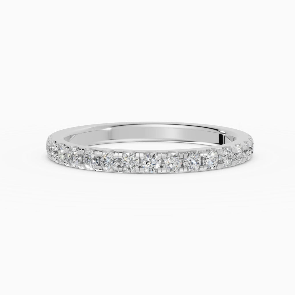 Alianzas Celeste en oro blanco - BRAVORA joyería