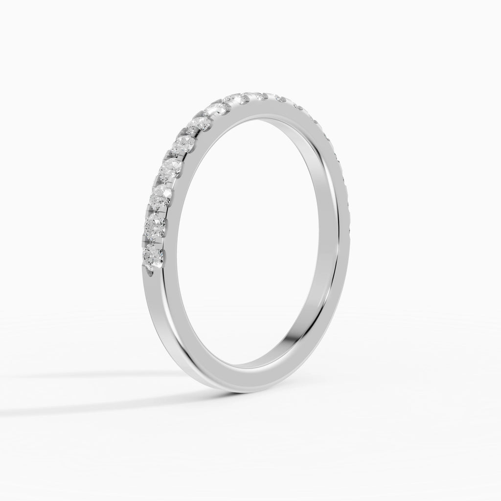 Alianzas Celeste en oro blanco - BRAVORA joyería
