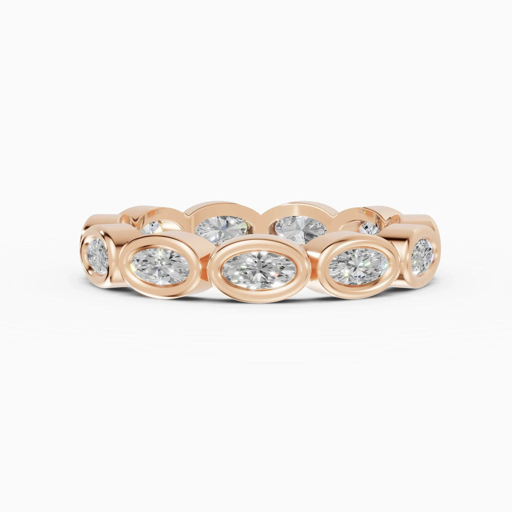 Alianzas eternity Estela en oro rosa - BRAVORA joyería