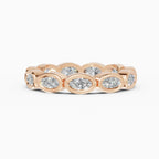 Alianzas eternity Estela en oro rosa - BRAVORA joyería