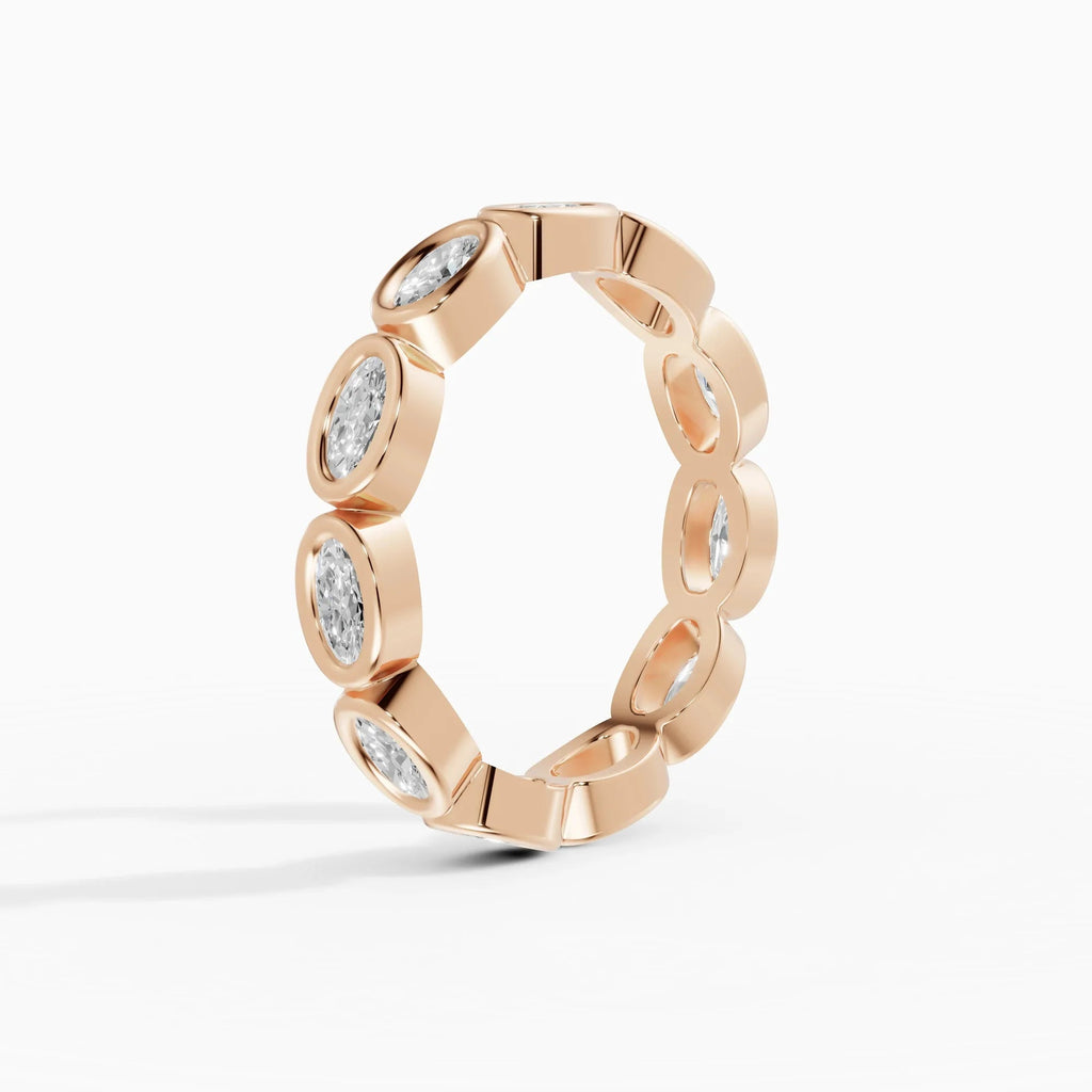 Alianzas eternity Estela en oro rosa - BRAVORA joyería
