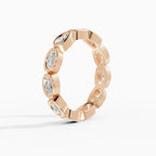 Alianzas eternity Estela en oro rosa - BRAVORA joyería