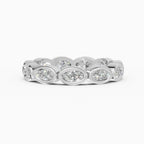 Alianzas eternity Estela en oro blanco - BRAVORA joyería