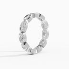 Alianzas eternity Estela en oro blanco - BRAVORA joyería