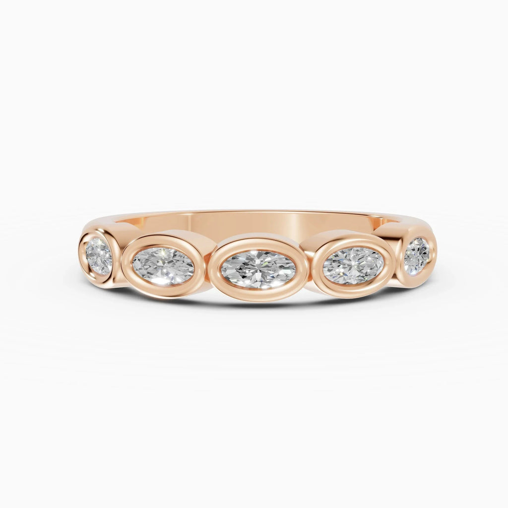 Alianzas Estela en oro rosa - BRAVORA joyería