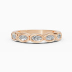 Alianzas Estela en oro rosa - BRAVORA joyería