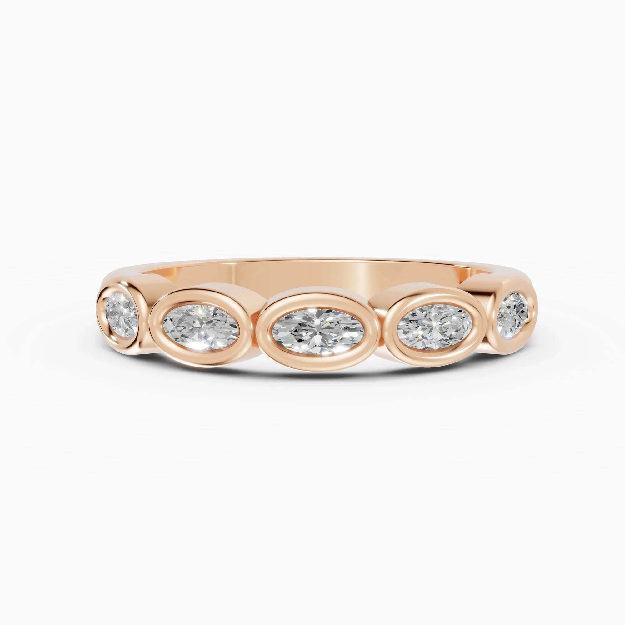 Alianzas Estela en oro rosa - BRAVORA joyería