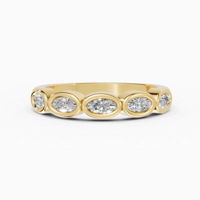 Alianzas Estela en oro amarillo - BRAVORA joyería