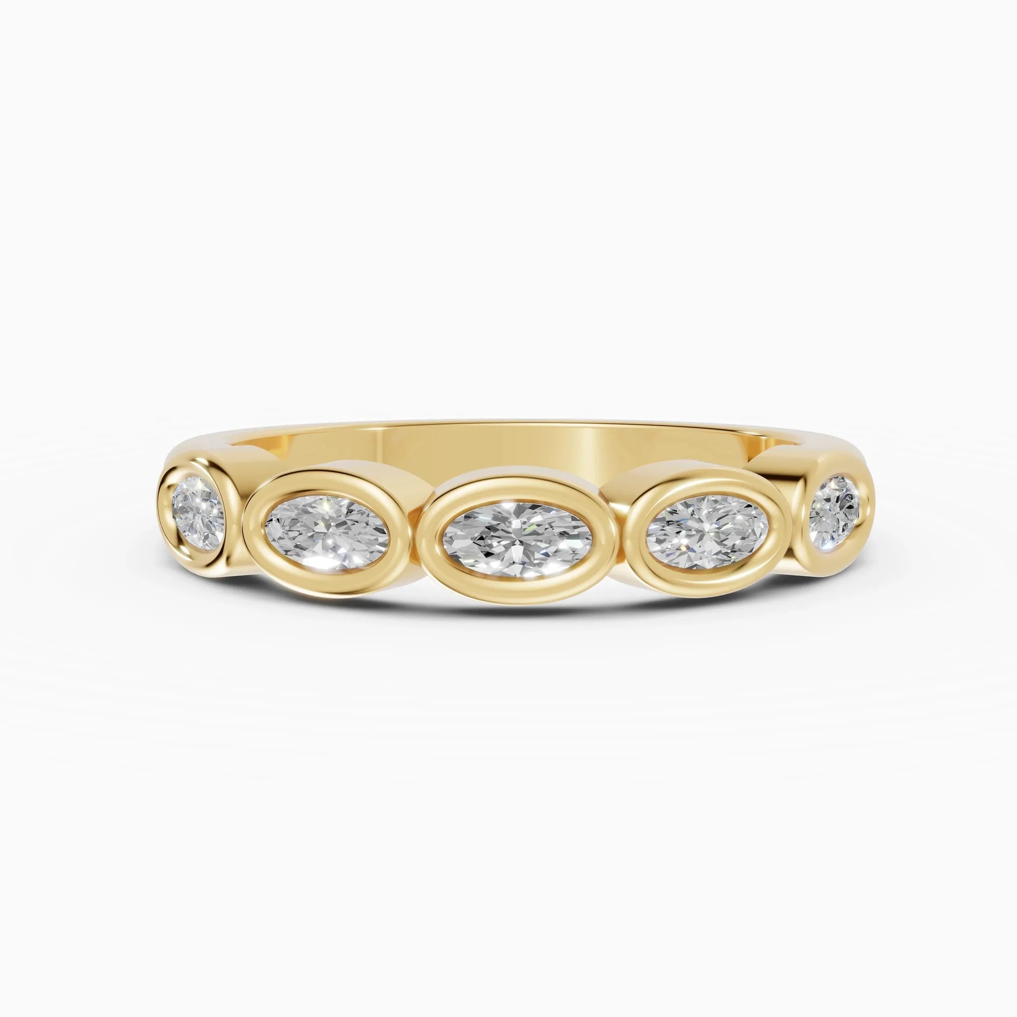 Alianzas Estela en oro amarillo - BRAVORA joyería