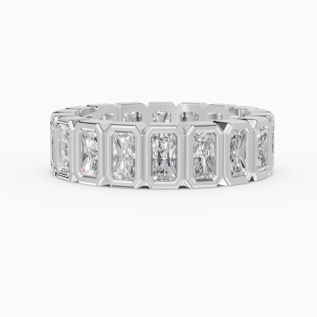 Alianzas eternity Estela en oro blanco - BRAVORA joyería