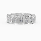Alianzas eternity Estela en oro blanco - BRAVORA joyería