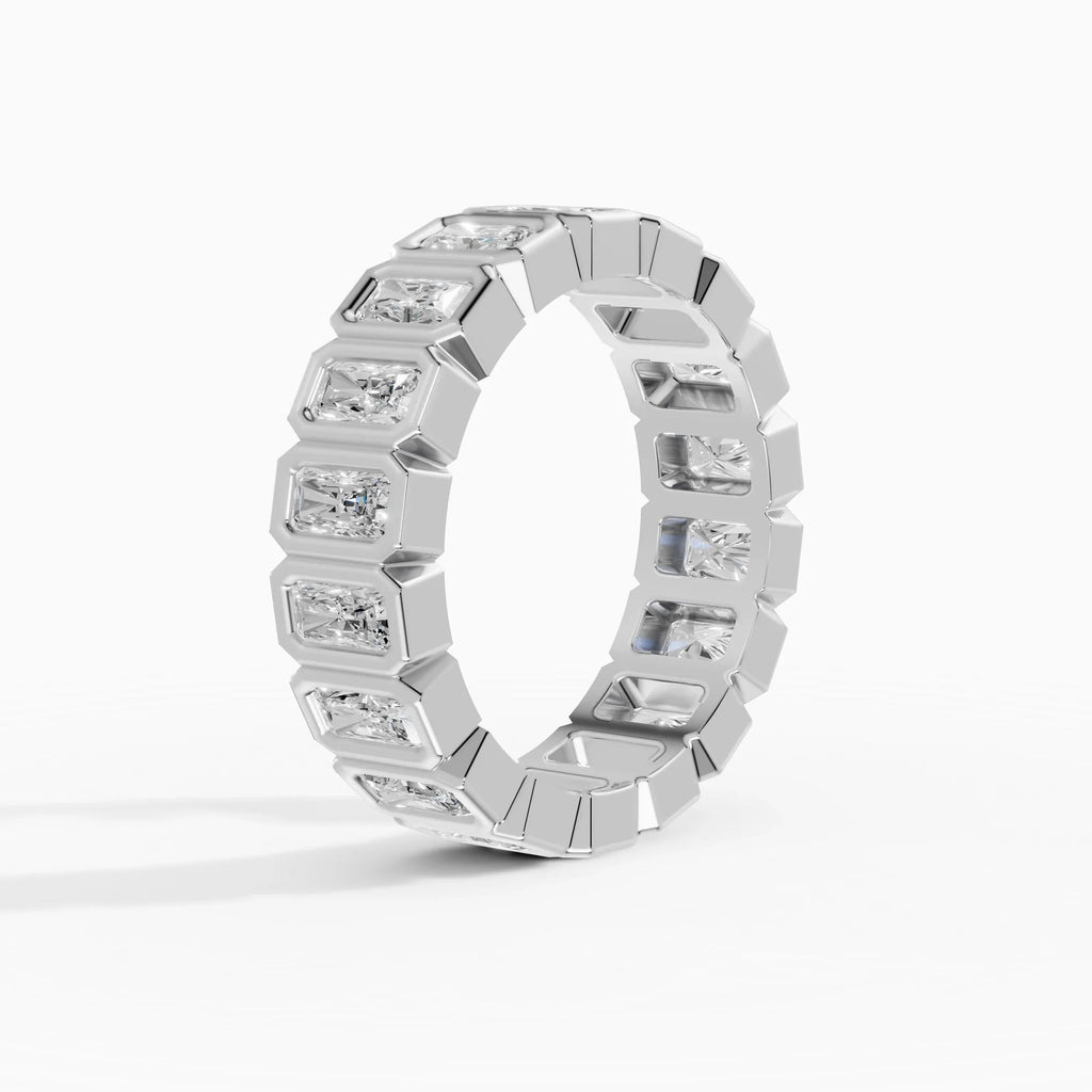 Alianzas eternity Estela en oro blanco - BRAVORA joyería