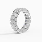 Alianzas eternity Estela en oro blanco - BRAVORA joyería