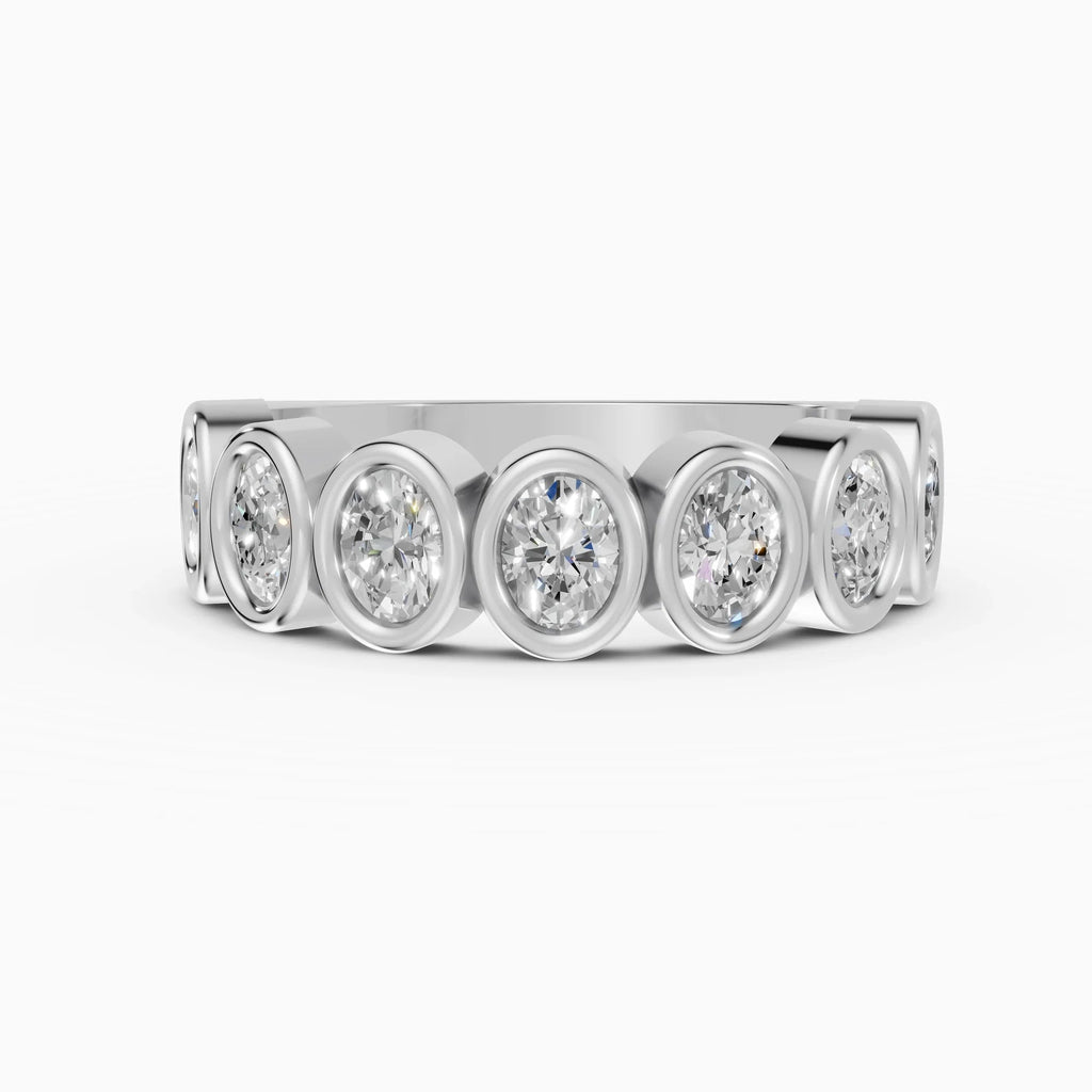 Alianzas Estela en oro blanco - BRAVORA joyería