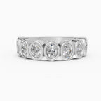 Alianzas Estela en oro blanco - BRAVORA joyería