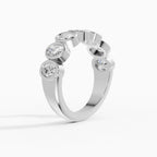 Alianzas Estela en oro blanco - BRAVORA joyería