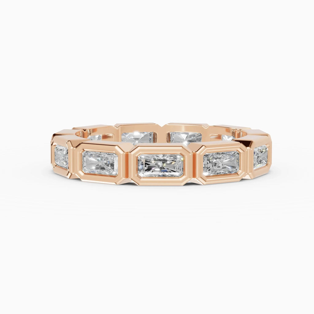 Alianzas eternity Estela en oro rosa - BRAVORA joyería