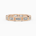 Alianzas eternity Estela en oro rosa - BRAVORA joyería