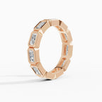 Alianzas eternity Estela en oro rosa - BRAVORA joyería
