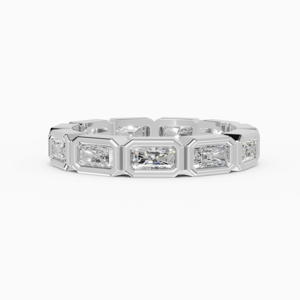 Alianzas eternity Estela en oro blanco - BRAVORA joyería