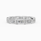 Alianzas eternity Estela en oro blanco - BRAVORA joyería