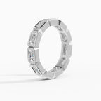 Alianzas eternity Estela en oro blanco - BRAVORA joyería