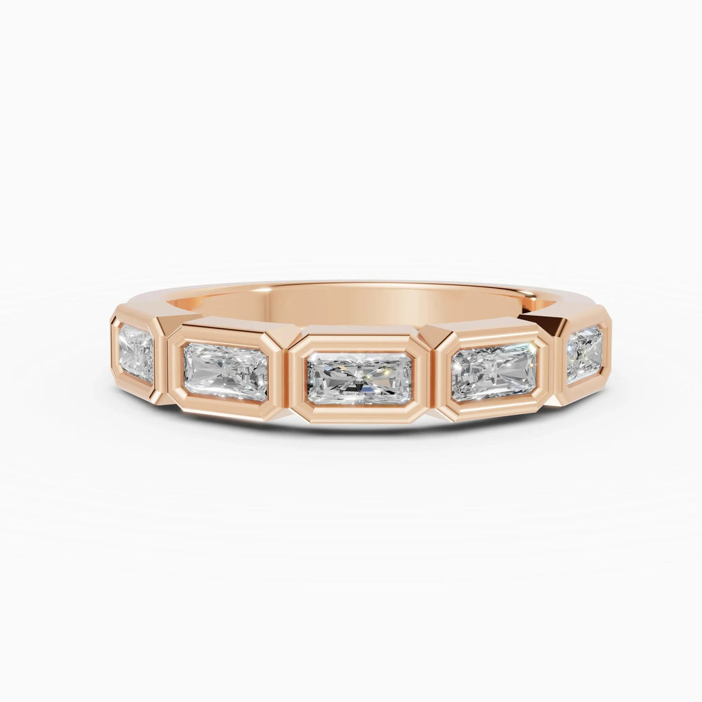 Alianzas Estela en oro rosa - BRAVORA joyería