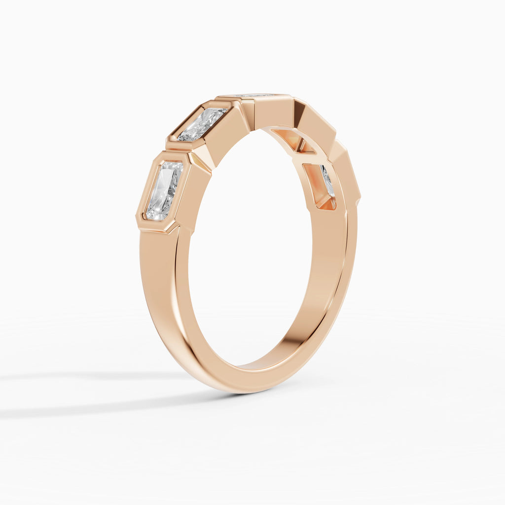 Alianzas Estela en oro rosa - BRAVORA joyería
