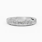 Alianzas Estela en oro blanco - BRAVORA joyería
