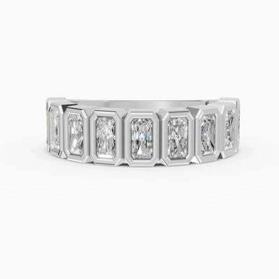 Alianzas Estela en oro blanco - BRAVORA joyería