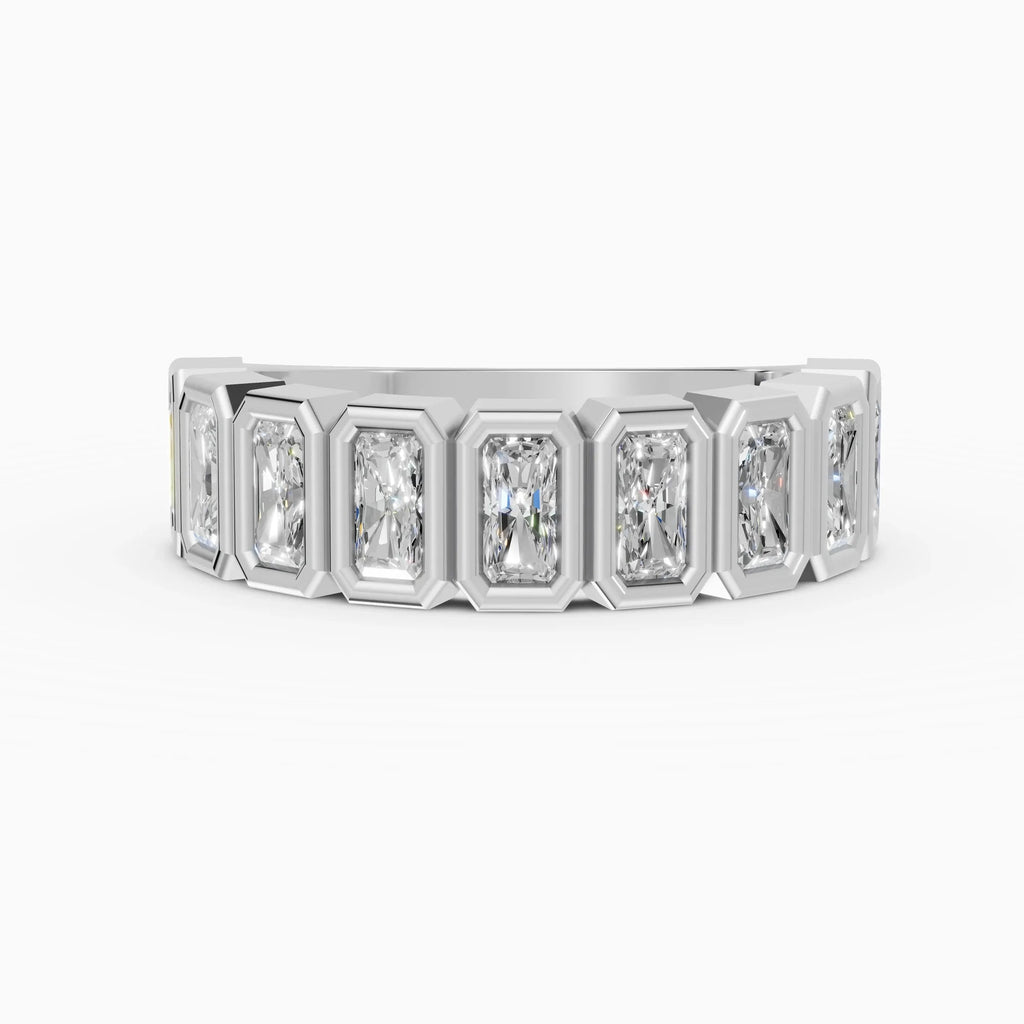 Alianzas Estela en oro blanco - BRAVORA joyería