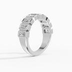 Alianzas Estela en oro blanco - BRAVORA joyería