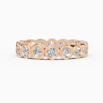 Alianzas eternity Estela en oro rosa - BRAVORA joyería