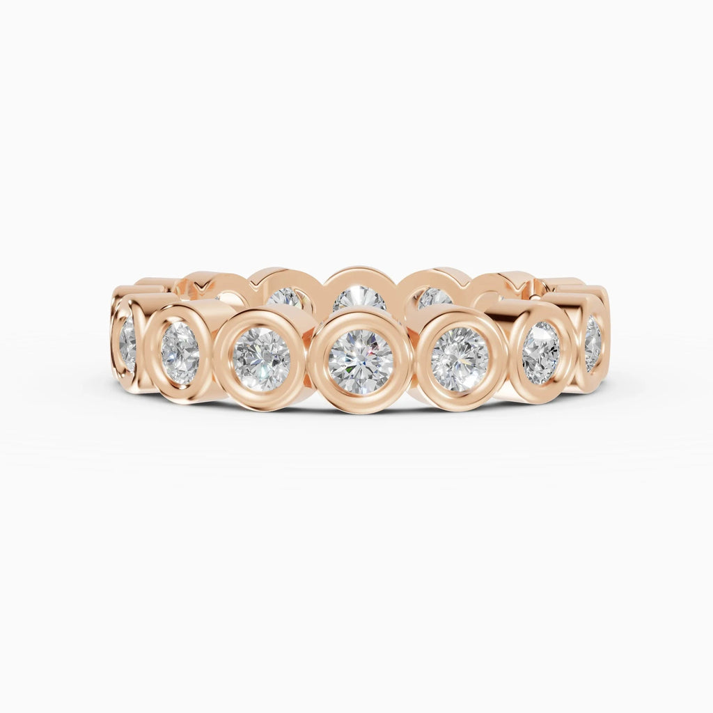 Alianzas eternity Estela en oro rosa - BRAVORA joyería