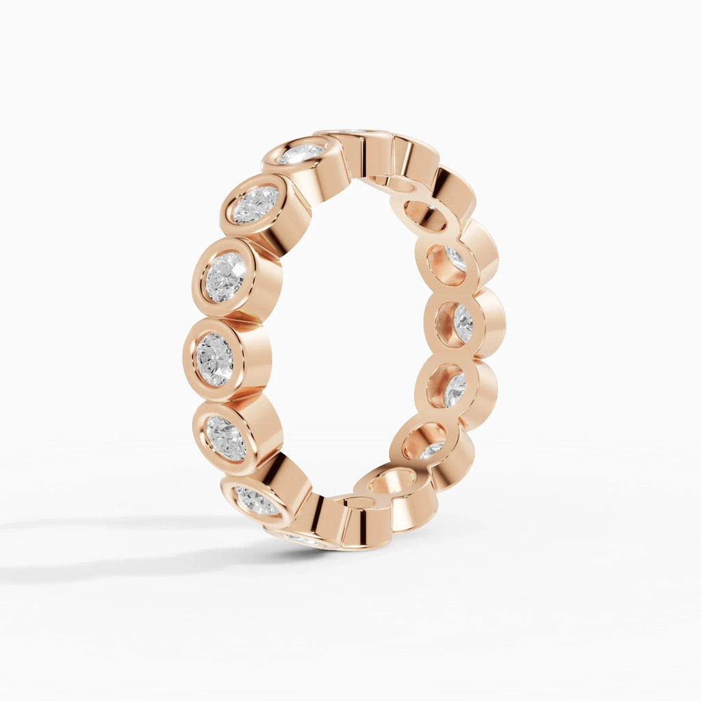Alianzas eternity Estela en oro rosa - BRAVORA joyería