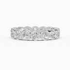 Alianzas eternity Estela en oro blanco - BRAVORA joyería